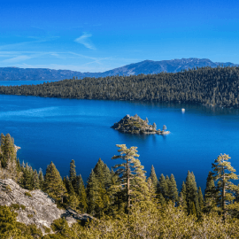 Lookout panorama in Emerald Bay State Park